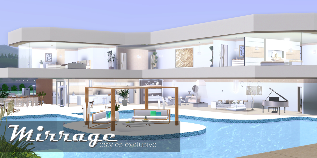 Ice1 Sims3 Creations: Mirrage - 3 Bedroom Modern House