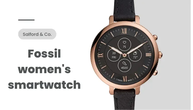 Fossil women's Monroe Hybrid HR watch in black