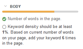 low keyword density in webtexttool