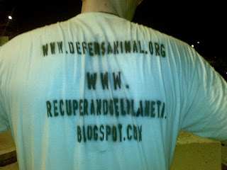 Camiseta sudada defensa animal/recuperandoelplaneta