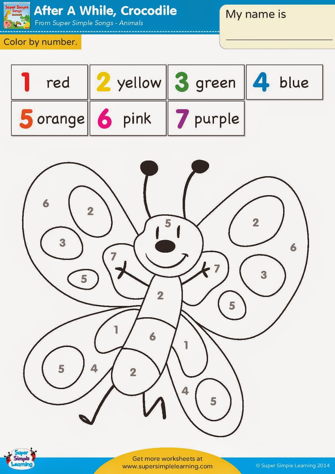 Color By Number Worksheets For Kindergarten 8