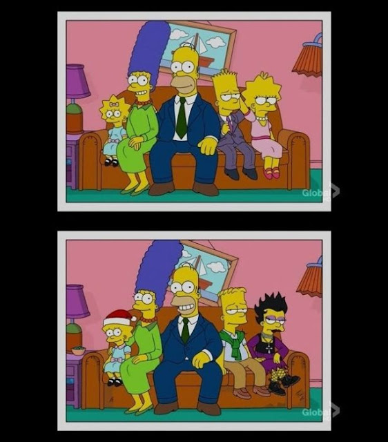 O envelhecimento da família Simpsons