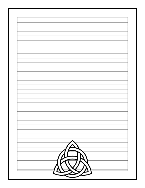 Triquetra Journal Page Free Printable Download