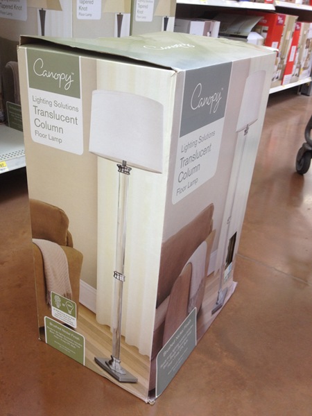 This assignment finally gave me the excuse/desire/motivation to buy this lamp. I have been eyeing this floor lamp for years. You see, I have a weak spot for crystal/translucent lamps. They tend to be very pricey, but this floor lamp is a steal at $50. It is STUNNING in person.