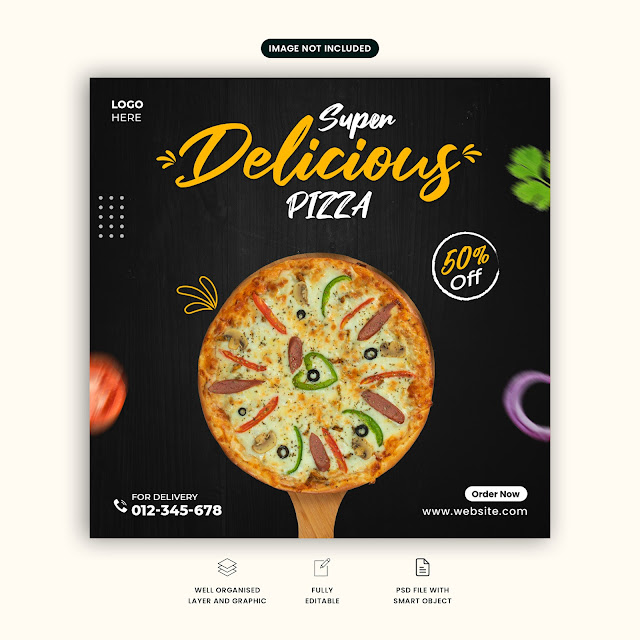 Special Pizza Promotion Template Free Download