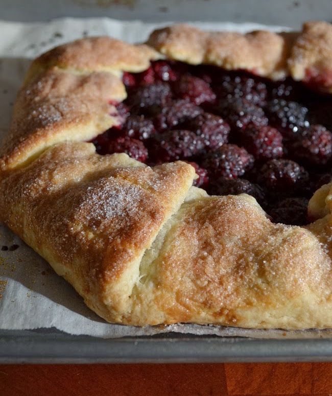 Cinnamon-Blackberry Galette