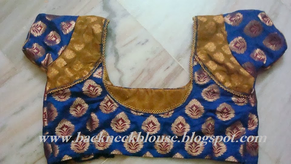 BEADED WORK BACK SIDE BLOUSE