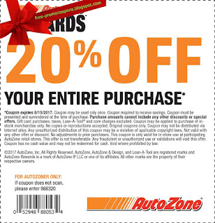 Free Printable AutoZone Coupons