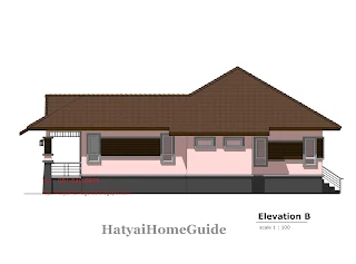 บ้านชั้นเดียวทรอปิคอลสไตล์  3ห้องนอน 2ห้องน้ำ [idea450]