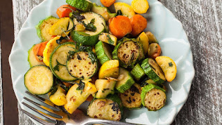 Diet food with zucchini
