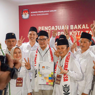 Kesenian Betawi Meriahkan Pendaftaran Bacaleg DPC Gerindra Kota Tangerang