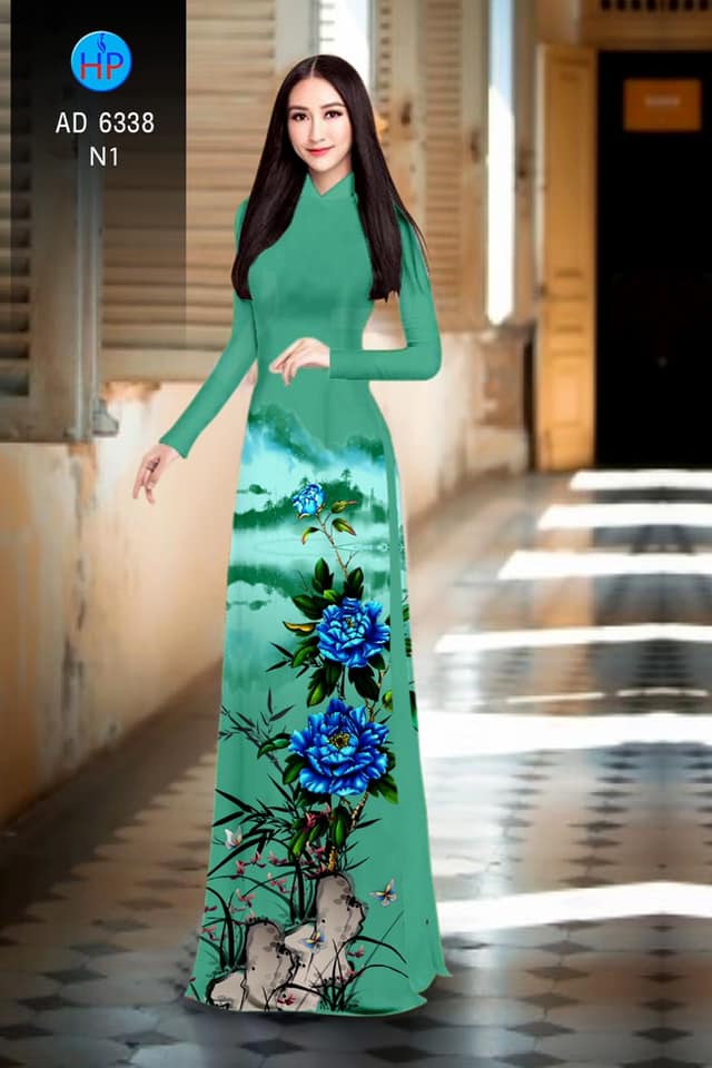 Áo dài hoa Mẫu Đơn