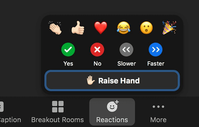 Fitur Reaksi Video Zoom Meeting