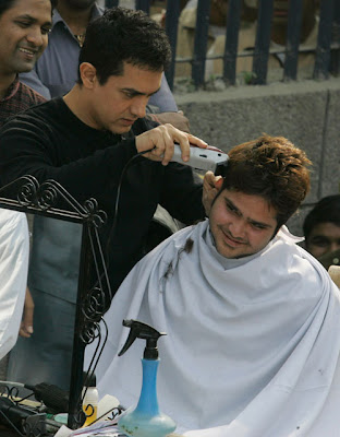 Aamir Khan Ghajini Barber Pics