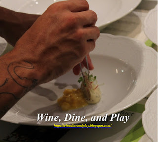 The Chef prepares a dish at the French Laundry in Yountville, California, part of the Napa Tasting Tour