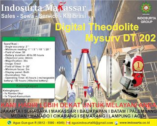 Digital Theodolite Mysurv DT 202 di Mamuju