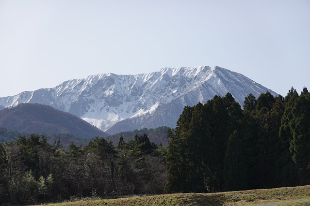 鳥取県道314号赤松大山線　種原　大山の眺望