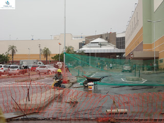 Últimos preparativos para a inauguração do Cariri Garden Shopping.