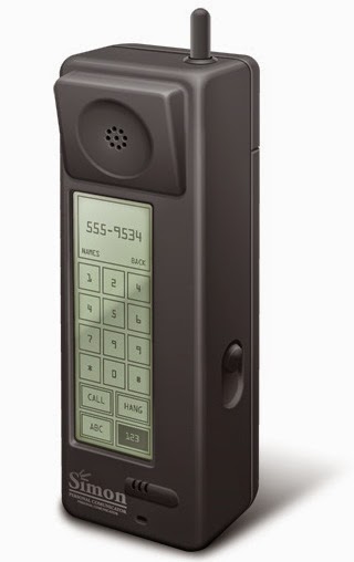 IBM Simon الاتصالات الهواتف الذكية سيمون أول هاتف ذكي في العالم first Mobile smartphone هاتف ذكي  هواتف  تقنية