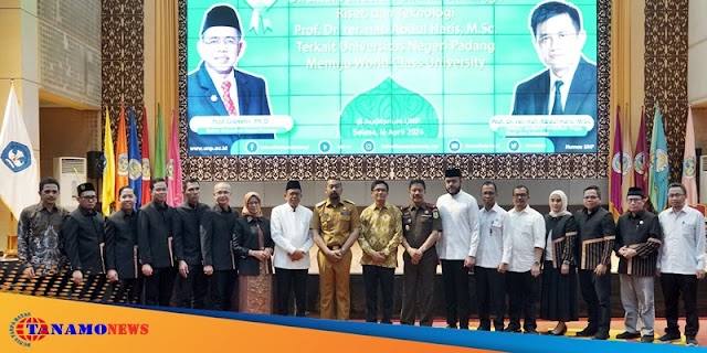 UNP Gelar Halal Bihalal Idul Fitri 1445 H dan Pelepasan Jamaah Haji