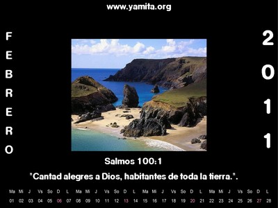 Calendario Febrero 2011 Salmos 100:1