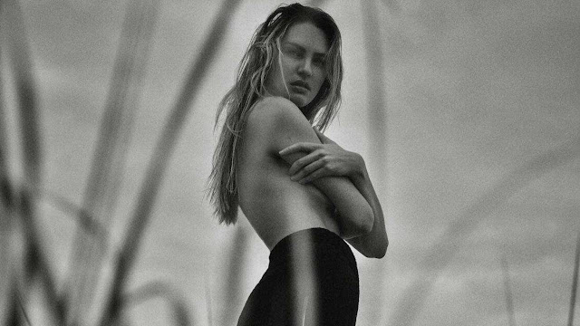 Candice Swanepoel beautiful body in fashion model photoshoot