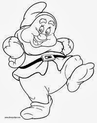 Disney Seven Dwarfs Coloring Pages 1