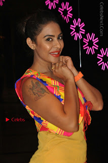Telugu Actress Model Sri Reddy Latest Stills in Yellow Dress  0030.JPG