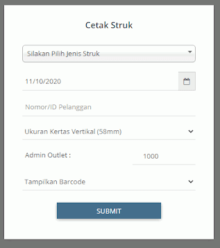 Cara Cetak Struk Token PLN & PPOB Arkana Pulsa