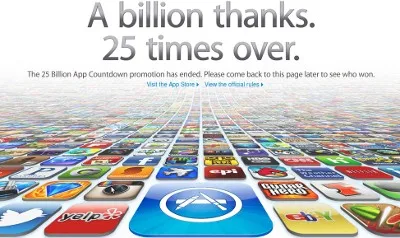 Apple App Store, 25 milijardi downloada