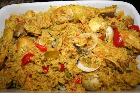 Arroz de frango à espanhola