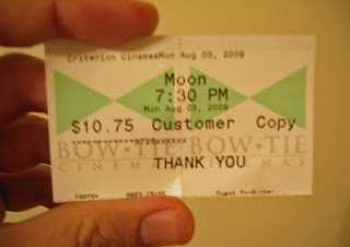 Movie ticket to Moon.