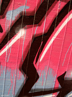 topham wall street art gallery - pink drips