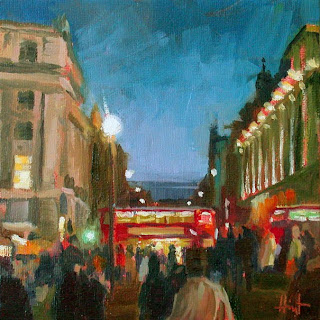 Twilight at Picadilly Circus by Liza Hirst