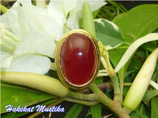 Batu Cincin Mustika Merah Delima Soekarno