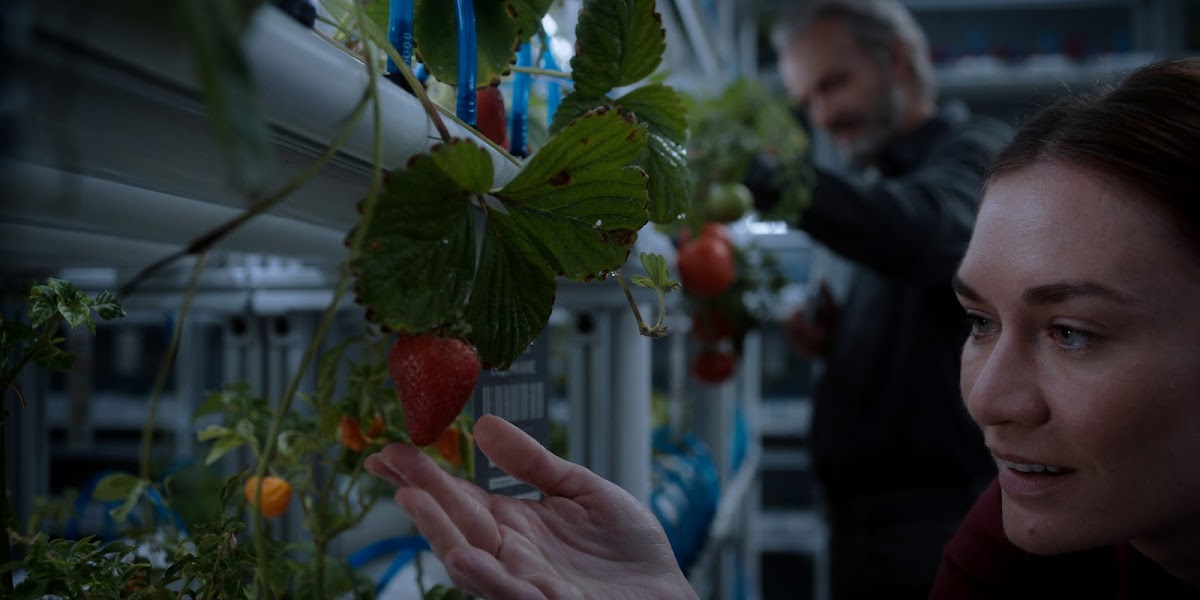 Hydroponic farm at Happy Valley Mars base in 'For All Mankind' season 4