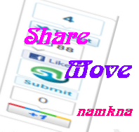 Tiện ích các nút Share trượt dọc cho Blogspot (sticky sidebar)