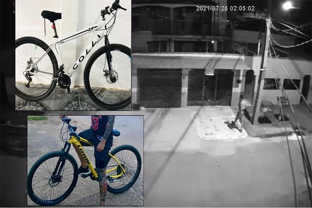 Vídeo: Polícia pede ajuda para prender ladrão de bicicletas que invade casas