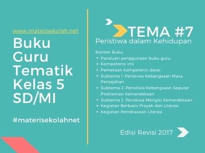 Buku Tematik Kelas 5 Tema 7 Edisi Revisi 2017 (Buku Guru)