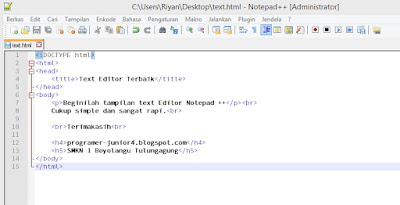 Text Editor Terbaik Untuk Pemrograman Web