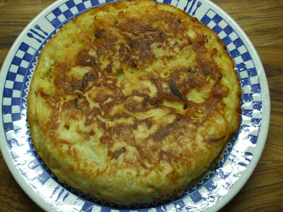 Tortilla española con dos huevos