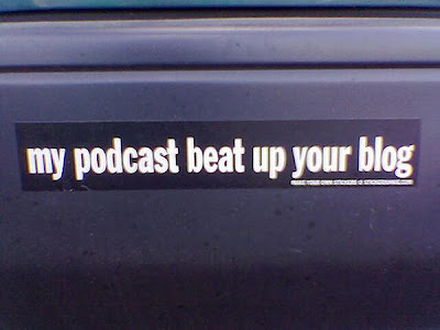 What is the weirdest, wackiest, funniest bumper sticker you ever saw?