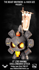 Lord Magma Skullendario Azteca 8 Inch Custom Figure by The Beast Brothers & Huck Gee
