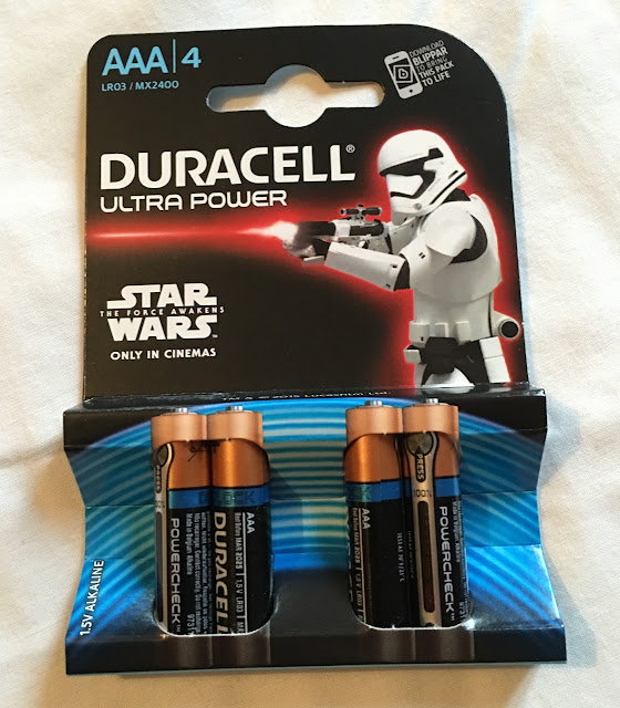 Star Wars The Force Awakens Limited Edition Duracell batteries