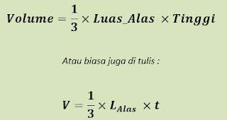 Contoh Soal dan Pembahasan Volume Limas Segi Empat