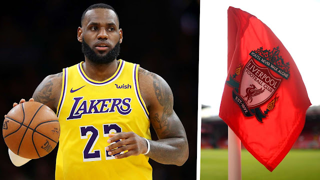 LeBron James Rayakan Gelar Juara Liverpool