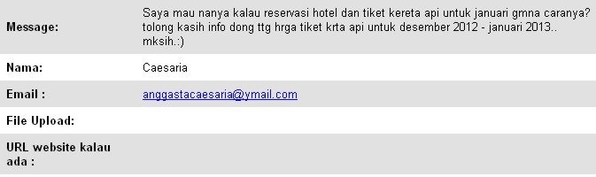 Contoh Email Reservasi Hotel Dalam Bahasa Inggris - Contoh L