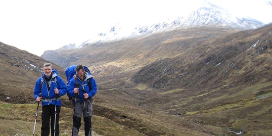 Howard & Hilda in the Lairig Leacach