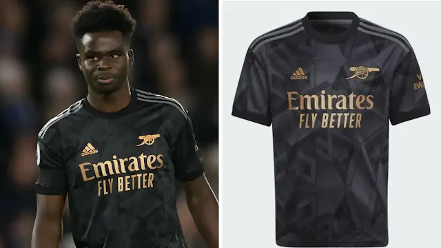 Arsenal Away kit for the 2022/2023 season