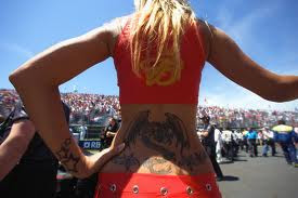 Lower back dragon tattoo